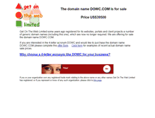Tablet Screenshot of dowc.com